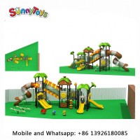 outdoor slide toy game playground equipment used for preschool slide