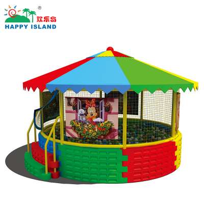 Commercial Large Amusement Equipment Kids Indoor Gym Trampoline with Net