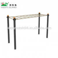 Outdoor Fitness Equipment- Horizontal Style Sky Ladder Park School Commercial Playground Equipment With low Price For Sale